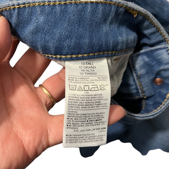 OldNavy Rockstar mid rise superskinny jeans 10 tall M - Picture 4 of 5